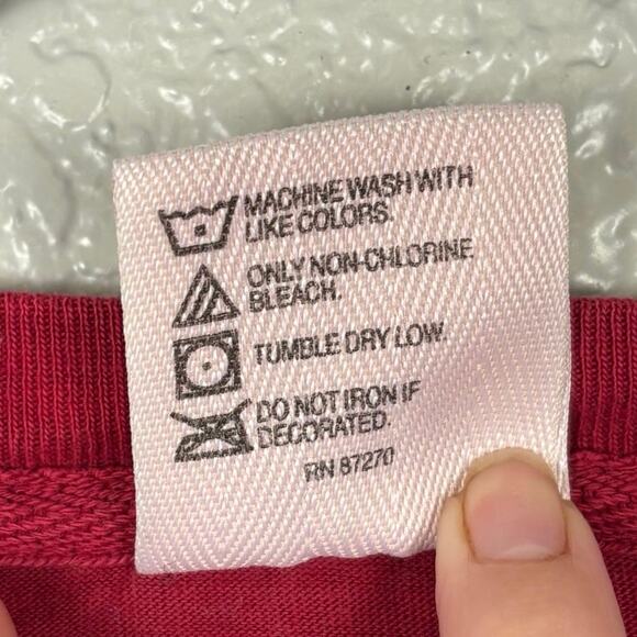 Comfort Colors Men's Size Medium Red Inner Space Cavern 100% Cotton Graphic Tee - Picture 6 of 6